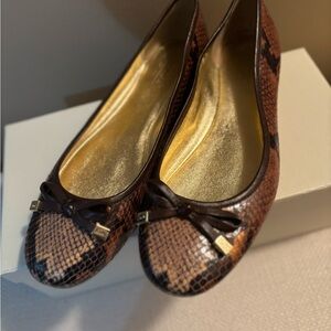 Coach Python ballet flats